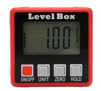 Anglemètre à affichage numérique avec rétroéclairage, fonctionnement à 4 boutons, aimant intégré pour une mesure précise de l'angle dans la construction, le travail du bois et le