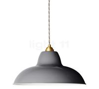 Anglepoise Original 1227 Brass Midi Wide Pendant Pendelleuchte, Elephant Grey