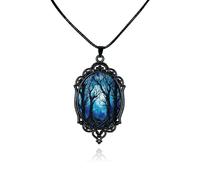 ANGLEQUEEN Collier de sorcière gothique Victoria en relief - Collier vintage chauve-souris, fantôme, corbeau, sorcière, collier ras du cou pour Halloween, gothique, vampire, accessoires de cosplay