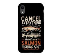 Angler Annuler Tout ce Que J'Ai trouvé Un Nouveau Spot de pêche au Saumon Coque pour iPhone XR
