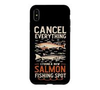 Angler Annuler Tout ce Que J'Ai trouvé Un Nouveau Spot de pêche au Saumon Coque pour iPhone XS Max