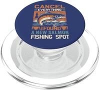 Angler Annuler Tout ce Que J'Ai trouvé Un Nouveau Spot de pêche au Saumon PopSockets PopGrip pour MagSafe