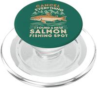 Angler Annuler Tout ce Que J'Ai trouvé Un Nouveau Spot de pêche au Saumon PopSockets PopGrip pour MagSafe