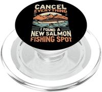 Angler Annuler Tout ce Que J'Ai trouvé Un Nouveau Spot de pêche au Saumon PopSockets PopGrip pour MagSafe