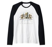 Angler GNOME for Best Fisherman Todays Vibe Lots of Fishing Manche Raglan