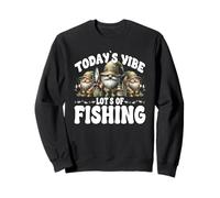 Angler GNOME for Best Fisherman Todays Vibe Lots of Fishing Sweatshirt