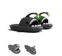 Anglerfish Slippers Shark Slides Sandals,Soft EVA Comfortable Shoes for Women and Men Indoor & Outdoor (Grey, Adulte, Femme, 38, Numérique (intervalle), Système Taille Chaussures EU, 39, Moyen)