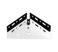 Angles En Métal Attelle d'angle en métal à trois côtés, 1 pièce, for renforcer la Structure des étagères empilées et murales armoires(White)
