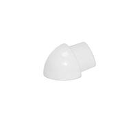 Angles extérieurs ronds pour profilés en aluminium revêtus de blanc (H= 10 mm)