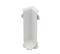 Angles intérieurs pour plinthes revêtues de blanc (H= 60 mm)