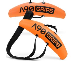 Angles90 Grips - Poignées Originales pour Traction, Accessoires pour tirage à la poulie, Rowing T-Bar, Machine à câbles, poignée en D, Force de préhension, équipement de Gym, Barre pour dorsaux