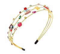ANGLESJELL Bandeaux pour enseignantes pour femme, serre-tête avec strass en cristal, accessoires pour cheveux, tenues pour la fête des enseignants (style B)