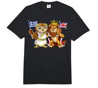 Angleterre Drapeau Grèce Royaume-Uni Origines grecques Comfort Colors Adult Heavyweight T-Shirt