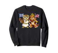 Angleterre Drapeau Grèce Royaume-Uni Origines grecques Sweatshirt