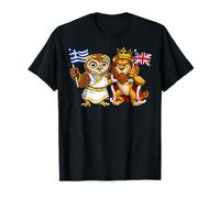 Angleterre Drapeau Grèce Royaume-Uni Origines grecques T-Shirt