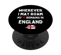 Angleterre Où Que Je puisse me déplacer, Mon cœur Reste en Angleterre PopSockets PopGrip Adhésif