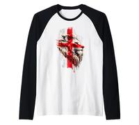 Angleterre St George's Day Graphic Classic English Manche Raglan