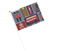 Angleterre Symboles Imprimer Double Face Main Héros Drapeaux Extérieur Intérieur Décoratif Sports Jeux Festival Événements Drapeau