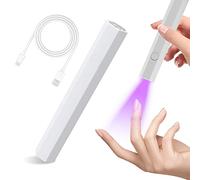 ANGNYA Lampe U V pour ongles en gel, petite lampe à ongles pour vernis à ongles gel, mini lampe U V pour ongles, lampe à ongles portable avec séchoir à ongles 3 W pour durcir la colle à ongles