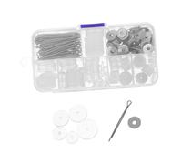 Angoily 1 Boîte Boîte de Connecteurs pour Articulations de Poupée Acrylique Transparent Goupilles Fendues Rotatives pour Créations DIY Figurines Articulées et Projets Manuels