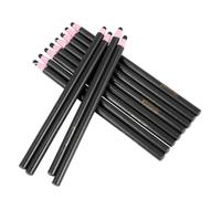 Angoily 1 Boîte Boîte de Crayons Cire Pelables Noirs Stylo Marquage Multi Surfaces pour Couture Poterie Cuir et sans Besoin de Tailler Polyvalentes