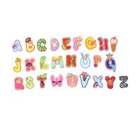 Angoily 1 Ensemble Autocollants Brodés Alphabet de Patches Décoratifs pour Vêtements Accessoires de Couture Diy pour Réparation et Décoration de Tissus