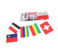 Angoily 1 Ensemble Décoration Du Drapeau Drapeaux Banderoles Banderoles De Drapeau De Pays Guirlande De Drapeaux Décoratifs Bannières De Bienvenue Internationales Polyester