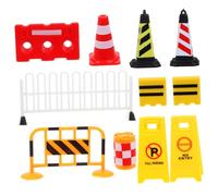 Angoily 1 Ensemble Jouets Cognitifs De La Mini Cônes De Trafic De Signalisation Routière Route Enseigner Les De Attention Sol Mouillé PVC Abdos
