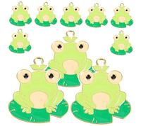 Angoily 1 jeu Breloque En Forme De Grenouille En Forme De Couronne Mignonne Pour Les Animaux En Alliage De Zinc 10 pièces