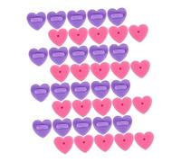 Angoily 1 Jeu Brooch Pin Backs Heart Shaped Plastic Clutch For Lapel Pins Diy Craft Accessories And 200 Pièces