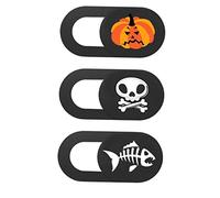 Angoily 1 Jeu Couverture De Caméra Cacheur Autocollant Décorations d'halloween Came La Toile Rester Webcam Enfants Protecteur De La Vie Privée Abdos Colorful 3 Pièces