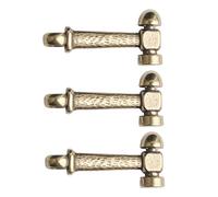 Angoily 1 Jeu Mini Marteau Keychain Pendants Diy Décoratif Laiton Vintage Pour Artisanat Créatif 3 Pièces