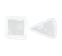Angoily 1 Jeu Moules À Silicone Forme De Fromage Lot De Moules Créatifs Pour Fait Main Et Bougies Diy Accessoire Utile Et Flexible 2 Pièces