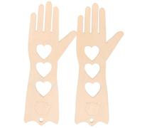 Angoily 1 Paire pour tricoter des en bois Outils de tricotage Blocs à mitaines de doigt de tricot afficher moule à en tricot Bloqueur en bois bricolage