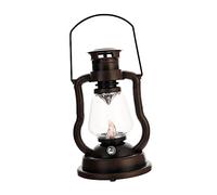 Angoily 1 Pc Lanterne Rétro Rechargeable Lanterne Vintage LED à Piles Lampe Bougeoir Photophore Décoratif Lampe Rustique Bougeoir Lampe Vintage Huile Appliques Électrique Abdos Lampe Rétro