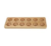 Angoily 1 Pc Plateau à Oeufs En Bois Œufs Plateau D'oeufs De Cuisine Oeuf Skelter Présentoir à Oeufs Récipient De Stockage D'oeufs De Réfrigérateur Casier à Oeufs Étagère à Tiroirs Bureau