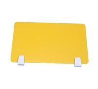 Angoily 1 Pièce Baffle Acrylique Séparateurs De Bibliothèque Diviseurs Diviseur De Bureau Diviseur De Panneau De Bureau Séparateurs D'écran De Bureau Bureaux Cloison De Table Yellow