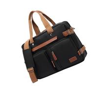 Angoily 1 Pièce Sac à Nylon Imperméable pour Ordinateur Portable Capacité Sac de Voyage Polyvalent avec Doublure Douce et Sangle pour Stockage Transport