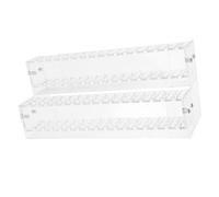 Angoily 1 Porte-Stylo Double Couche En Acrylique Transparent 48 Pièces Présentoir Pour Crayons Organiseur De Bureau Support De Séchage Pour Pinceaux De Maquillage