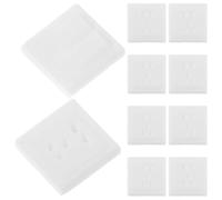 Angoily 10 Ensembles Miniature Switches and Sockets Set for DIY Mini Model Houses Plastic Mini Switches Detailed Miniature House Accessories for Hobbyists and Collectors