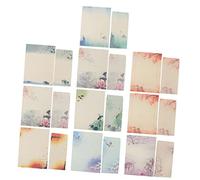Angoily 10 Ensembles Papier Lettre Chinoise avec Enveloppes Papier à Lettre Cartoon Surface Lisse pour et Notes Traditionnel pour et Sentiments