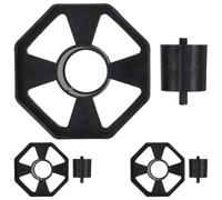 Angoily 10 Jeux de Noyaux et Roues de Rechange pour Dévidoirs de Ruban Adhésif de Bureau en Plastique, Compatibles Distributeurs Standard, Accessoires Solide pour Bureau,