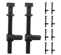 Angoily 10 Jeux de Tendeurs de Chaîne en Métal pour Tronçonneuse Électrique Vis de Tension Réglage Précis Kit de Remplacement Pratique pour Entretien et Coupe en Extérieur