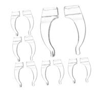 Angoily 10 paires Lot de Protections Oreilles Antidérapantes Silicone pour Lunettes Transparentes Confortables et Durables Adaptées Au Sport et Usage
