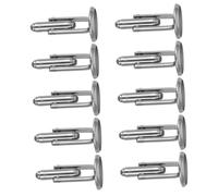 Angoily 10 Pièces base de bouton de manchette bout de manchette pour hommes boutons de manchette gravés boutons de manchette hommes père du marié Acier inoxydable
