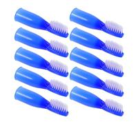 Angoily 10 Pièces Brosse à Dents Mini à Manche Court en Plastique et Nylon, Poils Souples pour Nettoyage des Dents et Gencives, pour Détenus en Milieu Carcéral