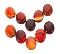 Angoily 10 Pièces Cabochons Ovales Plates pour Fabrication de Bijoux Diy Semi Précieuses pour Pendentifs Bracelets et Colliers