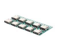Angoily 10 Pièces Carte De Conversion Carte De Test Adaptateur De Prise De Tête Mâle Femelle Siège Femelle Prise De Câble d'alimentation Insertion Positive Et Inverse Adaptateur USB C À