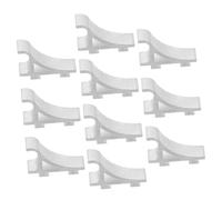 Angoily 10 Pièces Crochet d'étagère de congélateur support de réfrigérateur Clips de montage en métal de remplacement support d'étagère de congélateur alliage d'aluminium