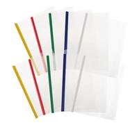 Angoily 10 pièces Dossier Plastique avec Baguette Coulissante Organiseur de Documents Transparent Colorées pour Bureau et École Reliure Pratique et Portable